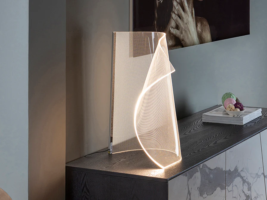 Velos II Table Lamp- Chrome/ Rose Gold Finishes - Image 3