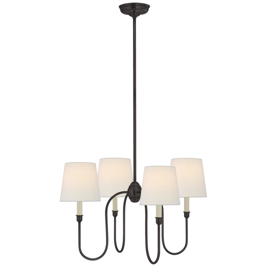 Vendome Small Chandelier- Brass/ bronze Finish - Image 2