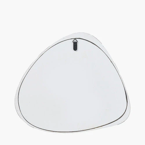 Veneer Curved Wall Mirror - Grey Oak Finish - Image 3