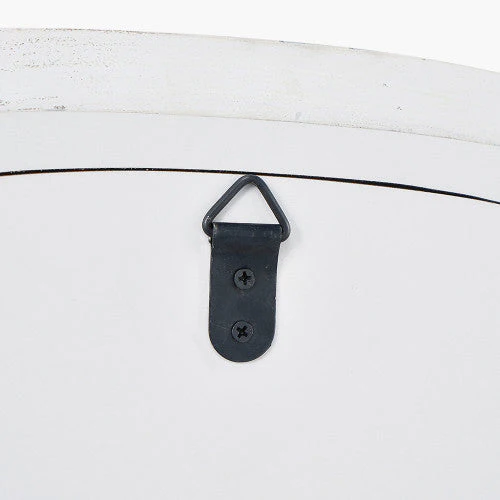 Veneer Curved Wall Mirror - Grey Oak Finish - Image 6