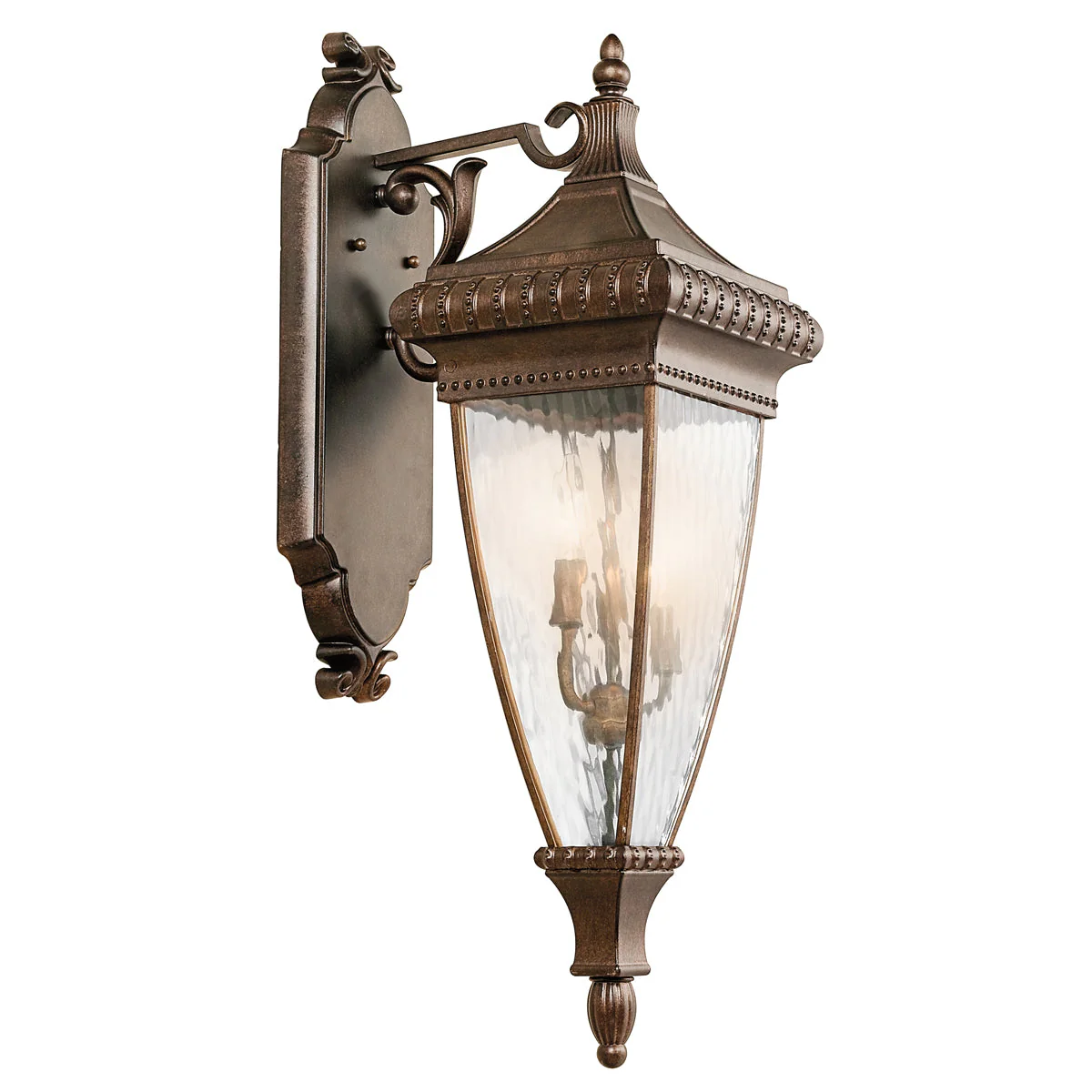 Venetian Medium/Large Wall Lantern - Brushed Bronze Finish - Image 2
