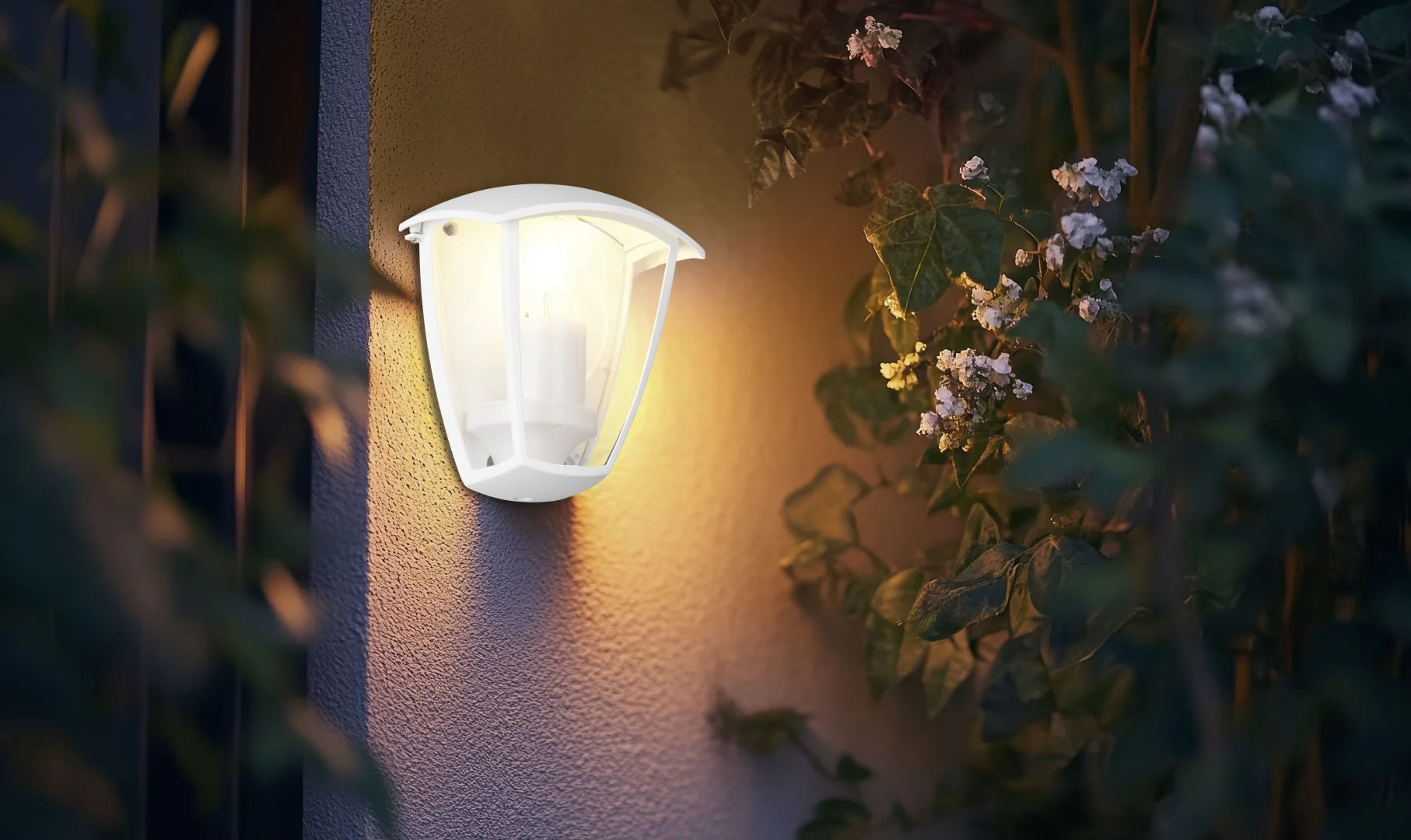 Venta Outdoor Flush Wall Light- Black/ White Finish - Image 12