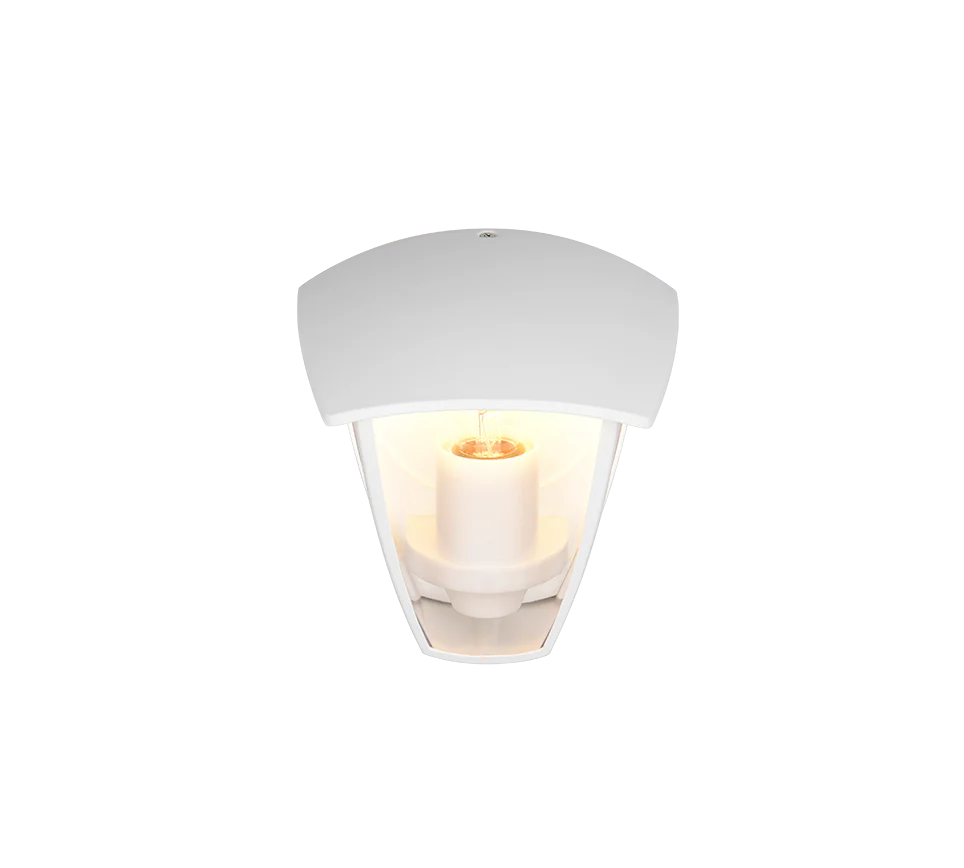 Venta Outdoor Flush Wall Light- Black/ White Finish - Image 9