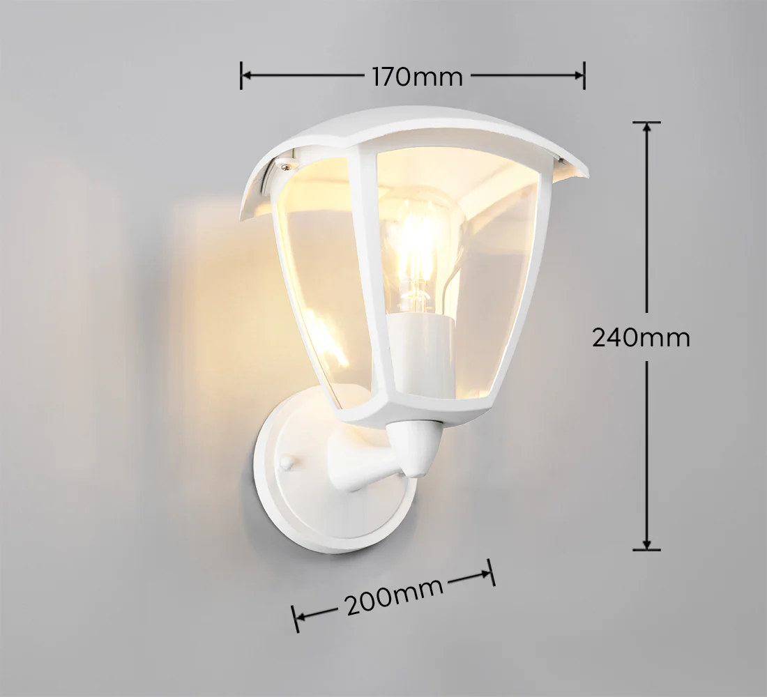 Venta Wall Light- White/ Black Finish - Image 11