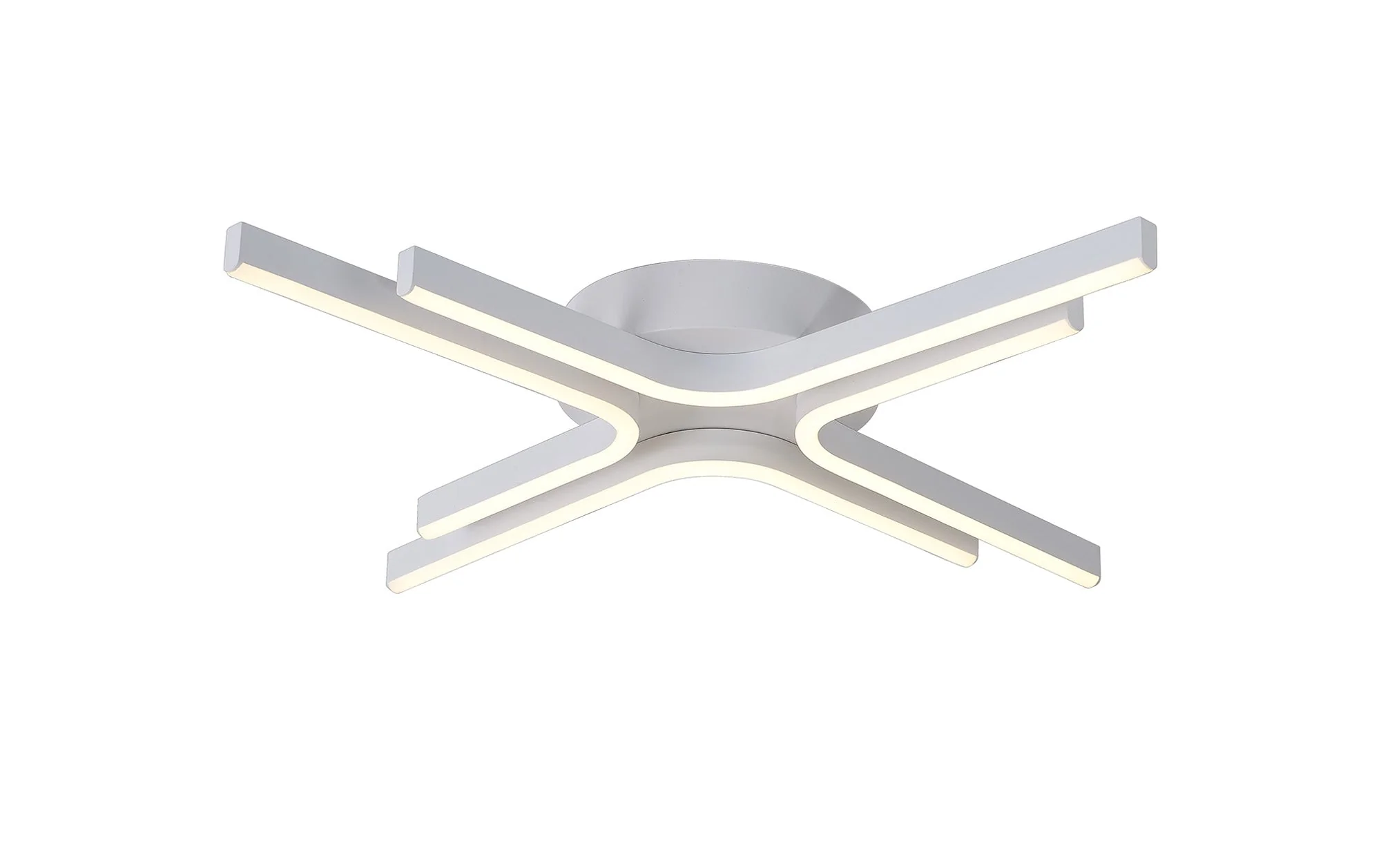 Venice 3/4 Arm LED Flush Light - Black/Gold/White - Image 8