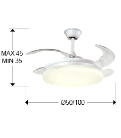 Vento Ceiling fans Ø 100 to 120 cm- Various Finishes - Image 3