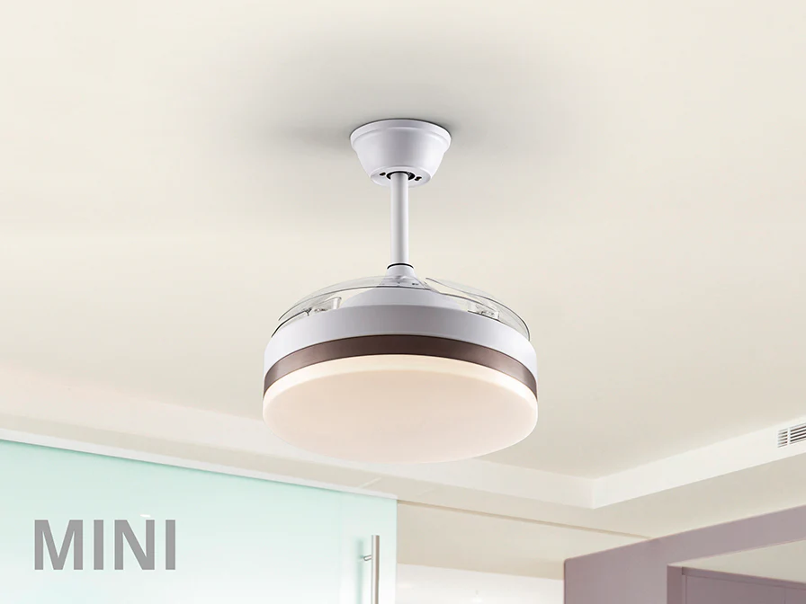 Vento Mini Ø 75 to 90 cm Dimmable Ceiling Fan- Various Finishes - Image 4