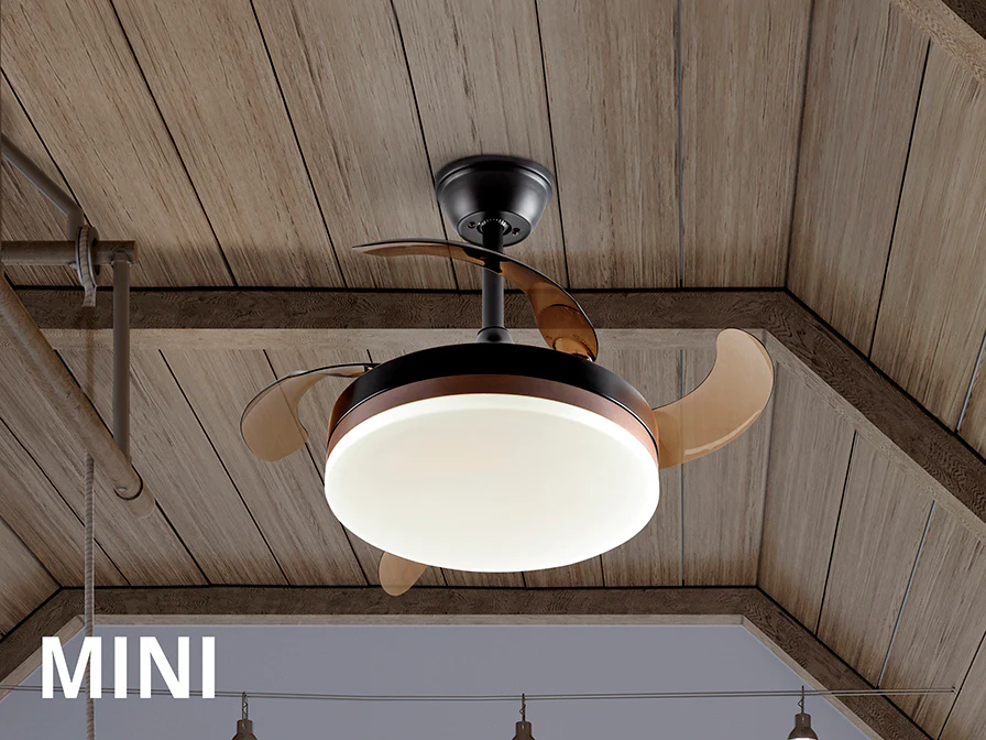 Vento Mini Ø 75 to 90 cm Dimmable Ceiling Fan- Various Finishes - Image 6