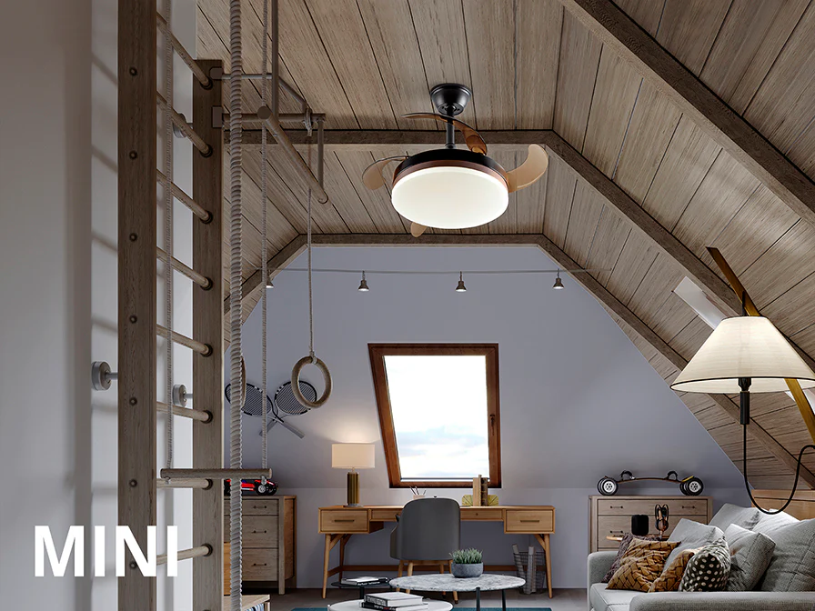 Vento Mini Ø 75 to 90 cm Dimmable Ceiling Fan- Various Finishes - Image 8