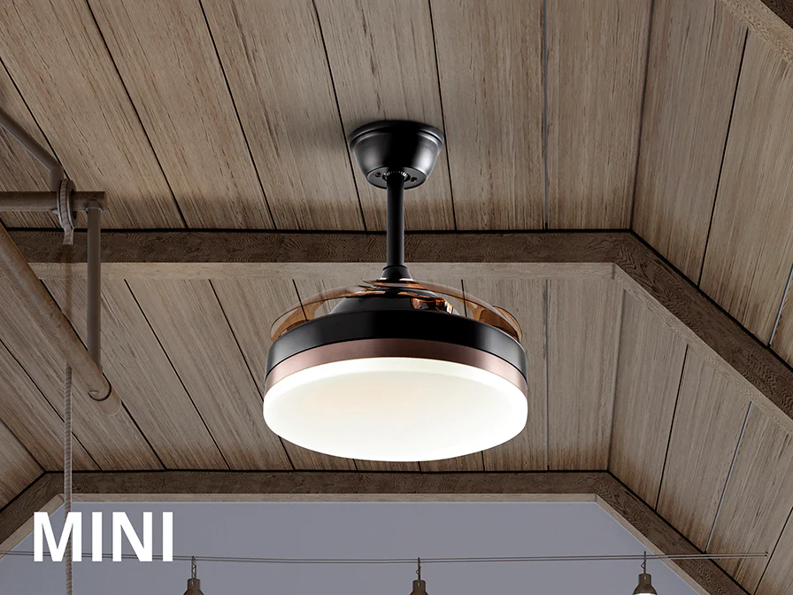 Vento Mini Ø 75 to 90 cm Dimmable Ceiling Fan- Various Finishes - Image 9