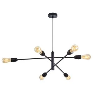 Venus 6Lt Centre Ceiling Light - Various Colours - Image 4