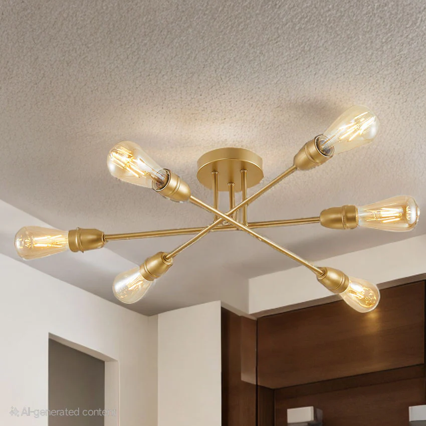 Venus 6Lt Semi Flush- Various Colours - Image 5