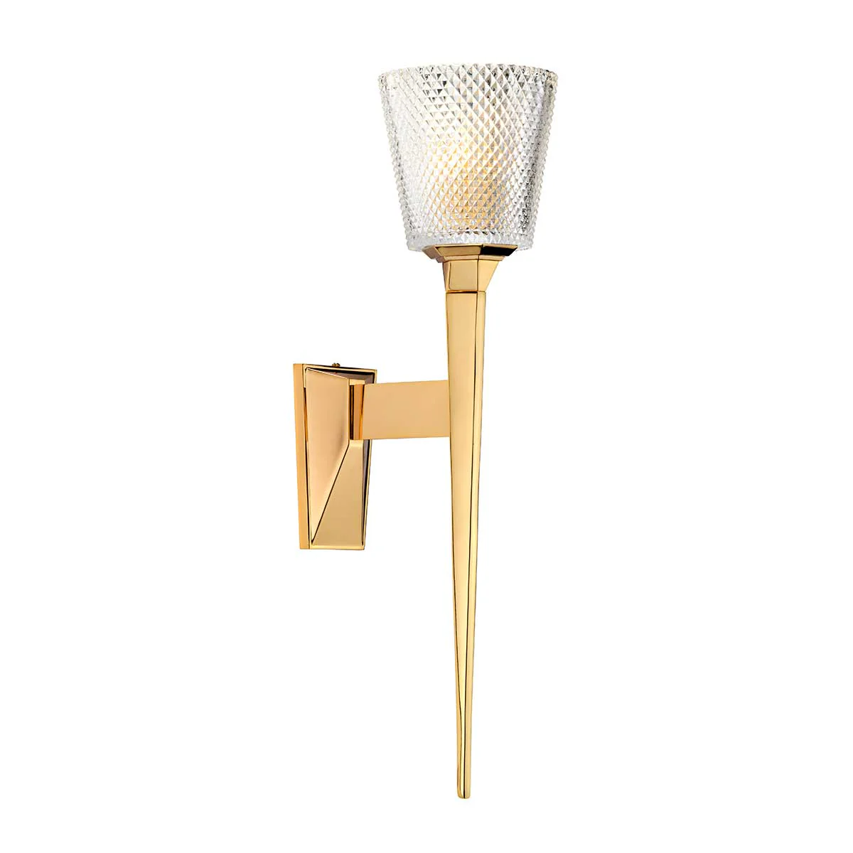 Verity 1 Light Wall Light IP44 – Polished Chrome/Polished Gold - Image 4