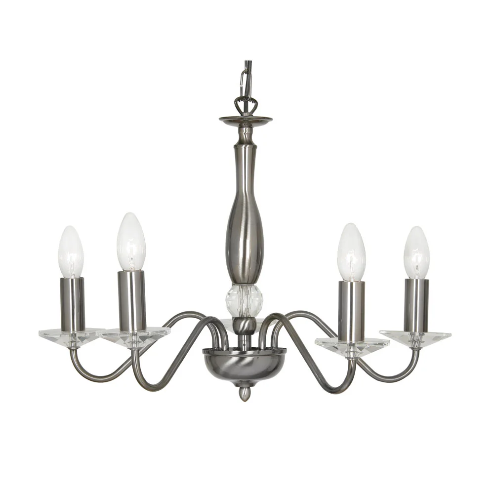 Vesta 3/5/8 Multi-Arm Pendant- Antique Brass & Silver Finishes - Image 4