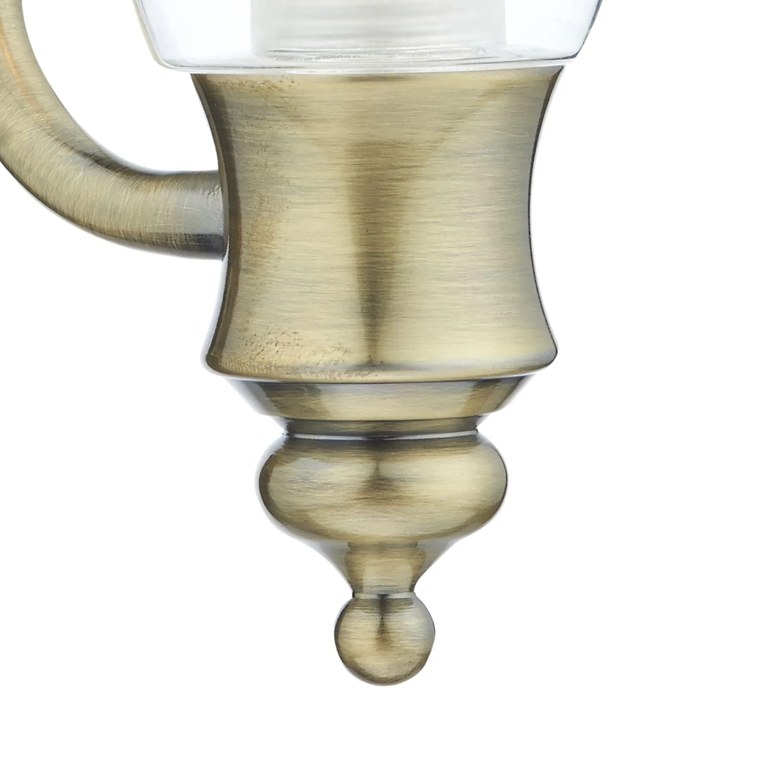 Vestry Bathroom Wall Light Antique Brass/Polished Chrome IP44 - Image 3