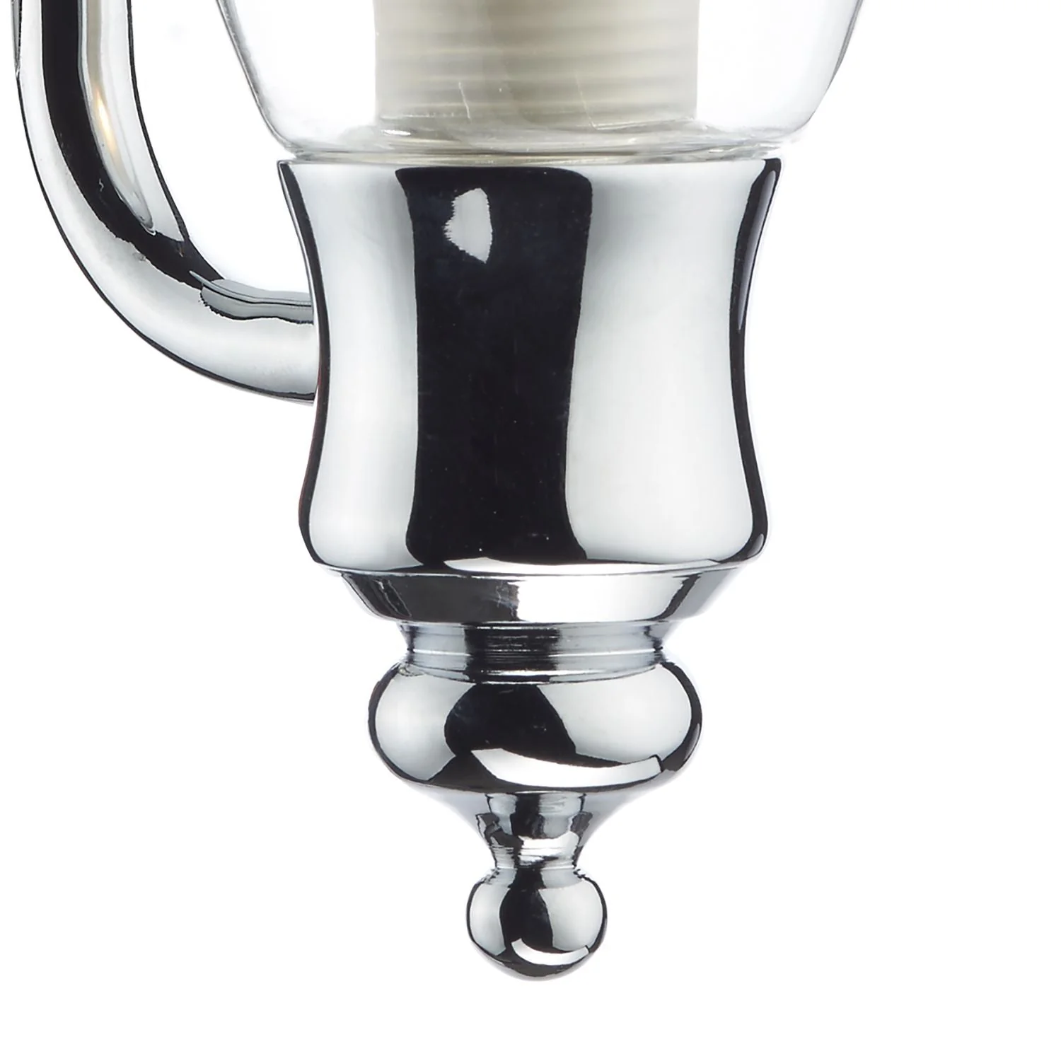 Vestry Bathroom Wall Light Antique Brass/Polished Chrome IP44 - Image 8