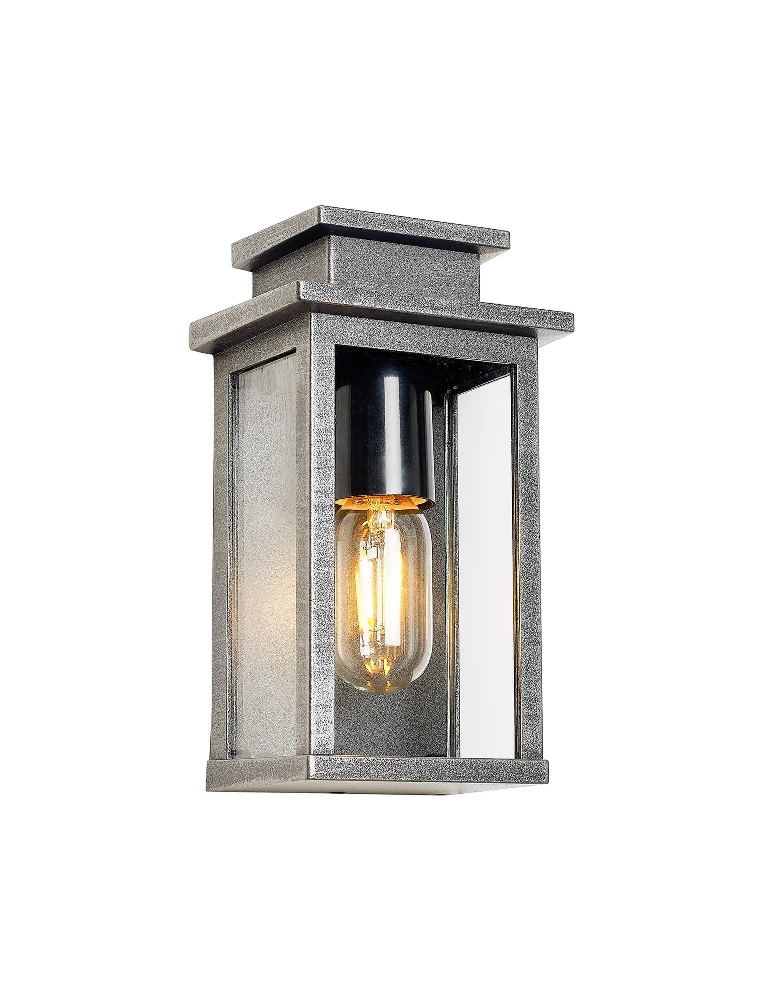Vick Flush Wall Lamp IP44 - Brushed Gold/Silver - Image 8