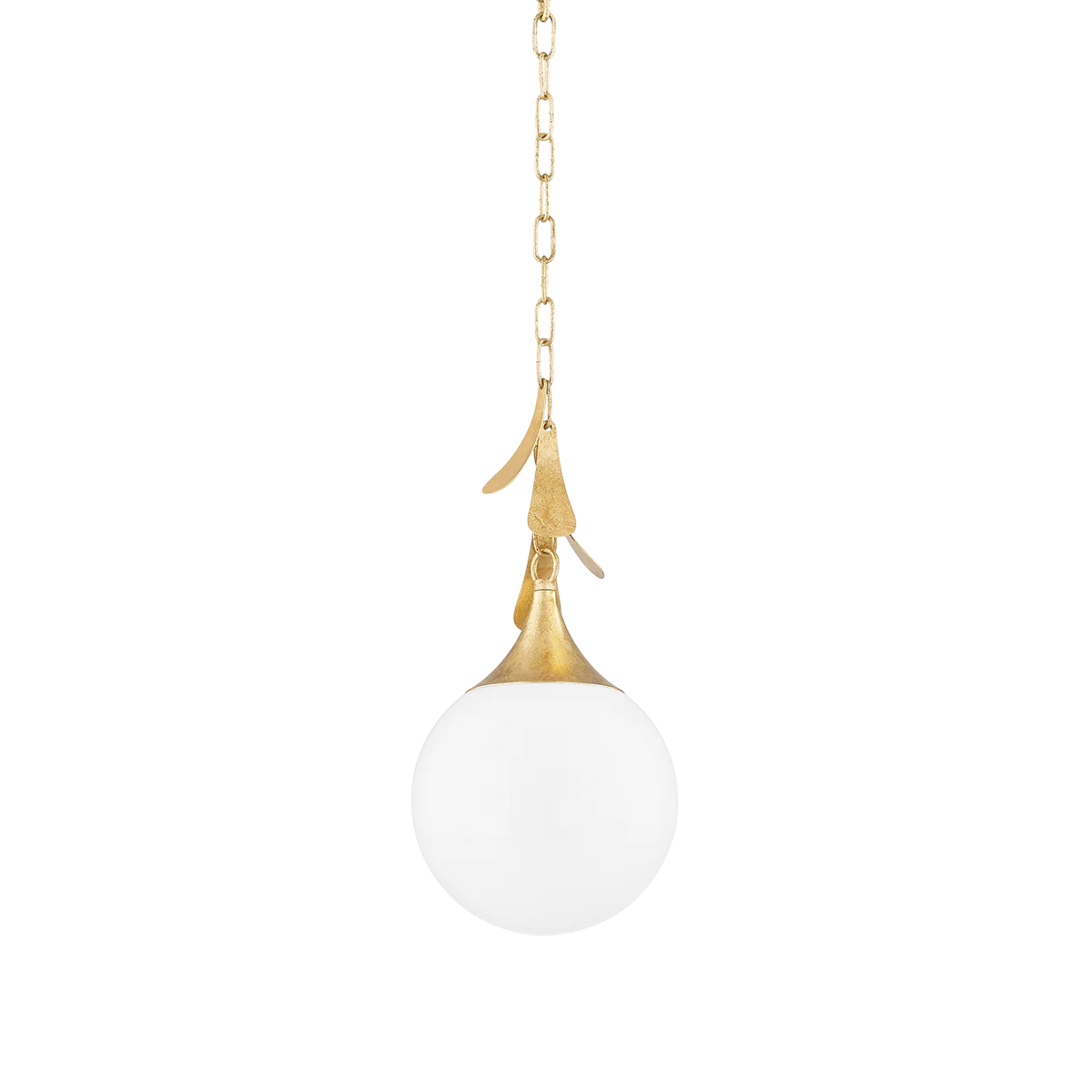 Victoria 1Lt Small/Large Pendant - Vintage Gold Leaf - Image 2