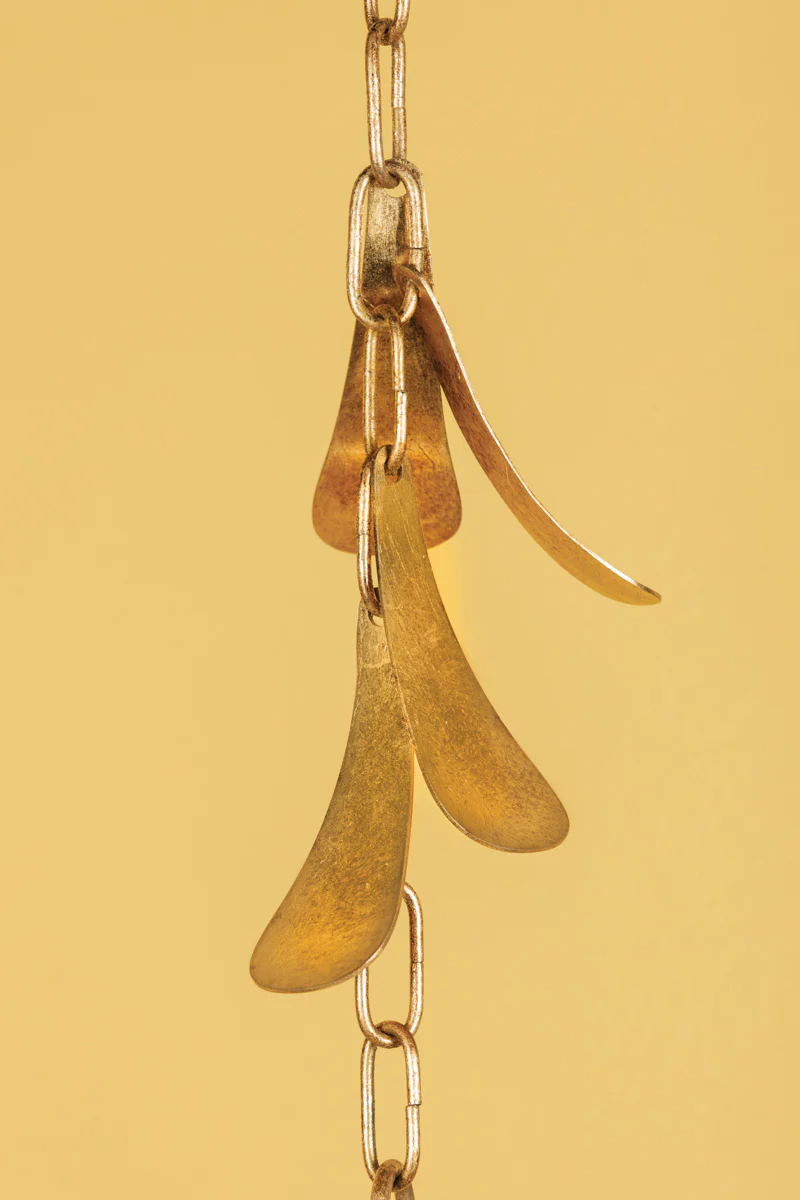 Victoria 1Lt Small/Large Pendant - Vintage Gold Leaf - Image 4