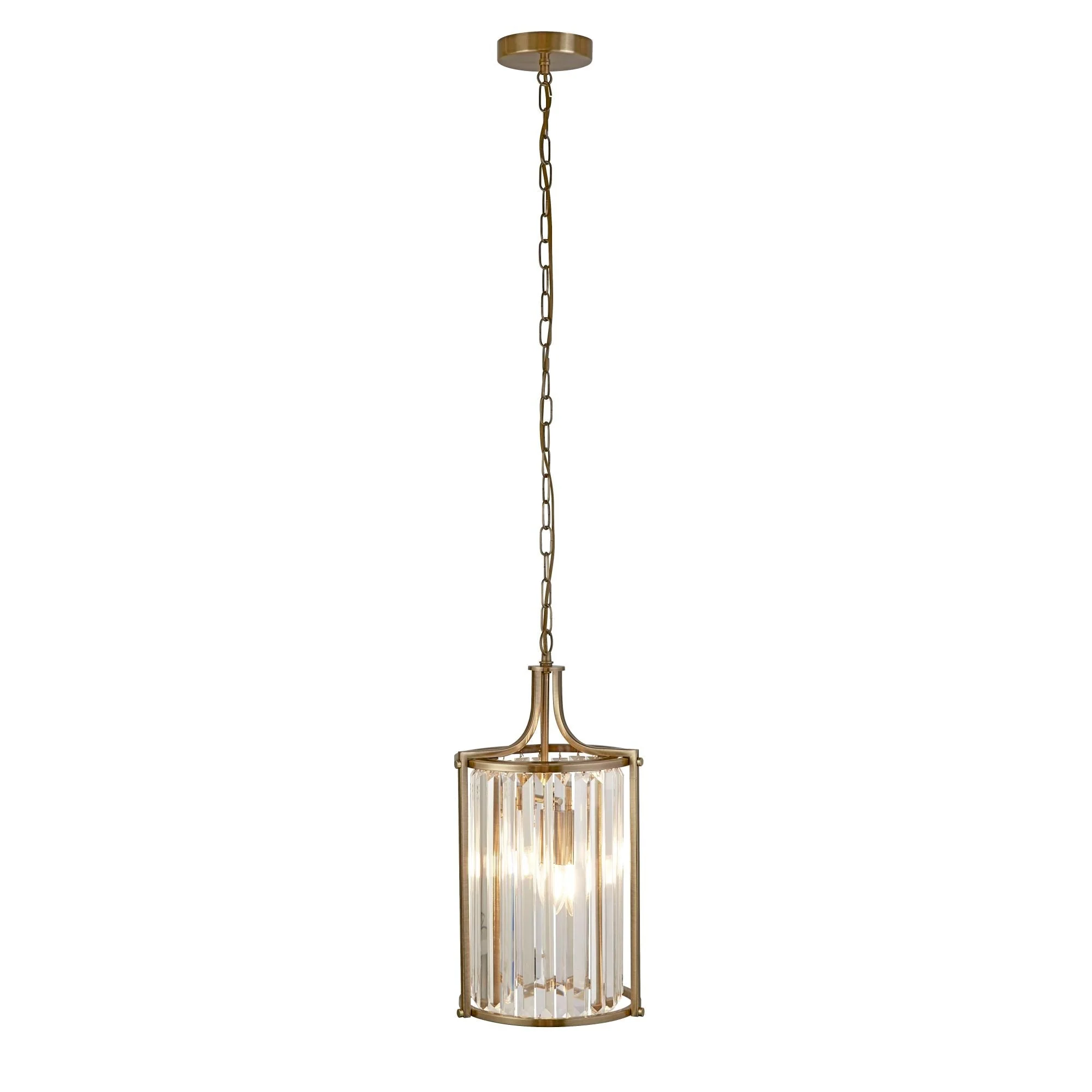 Victoria  2/5Lt Crystal Ceiling Light  - Chrome/Brass Metal & Clear Crystal - Image 12