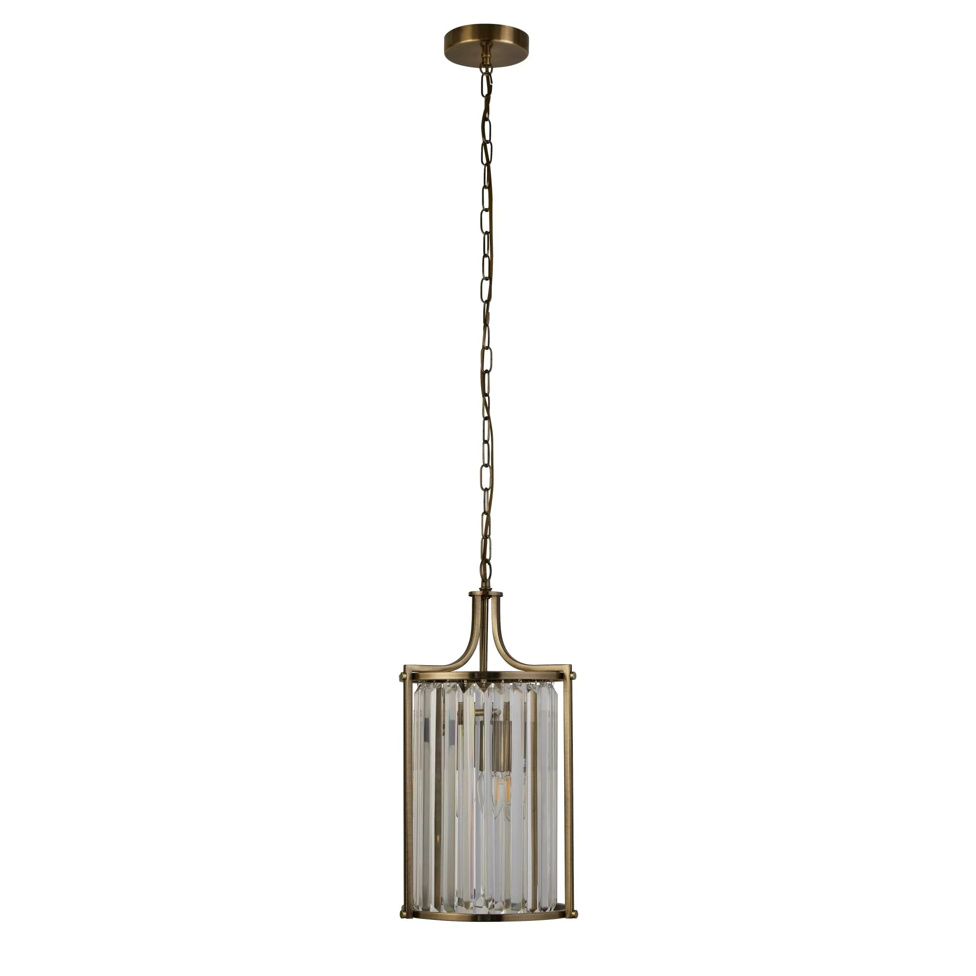Victoria  2/5Lt Crystal Ceiling Light  - Chrome/Brass Metal & Clear Crystal - Image 5