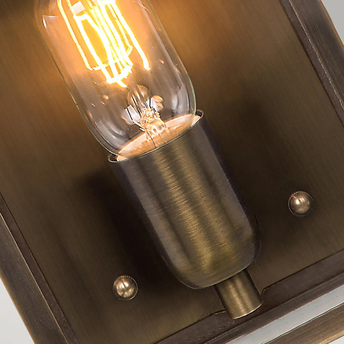 Victoria Wall Lantern – Aged Brass/Verdigris Finish - Image 4