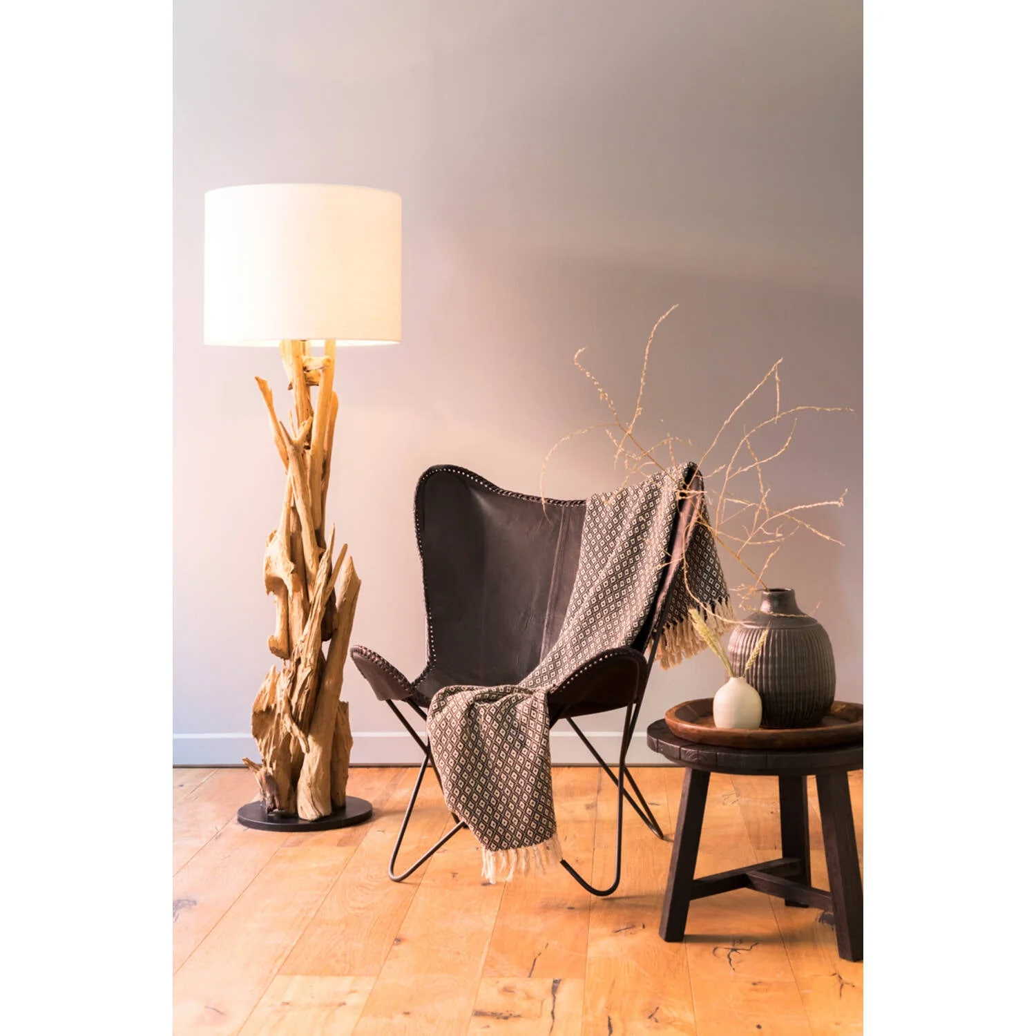 Vidin Wooden Floor Lamp - Image 6