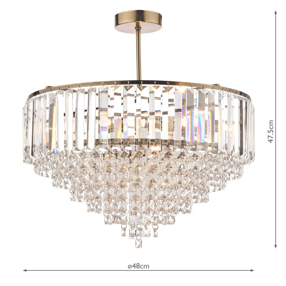 Vienna 3/5Lt Semi Flush In Various Finishes - Image 17