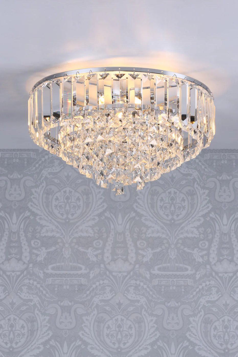 Vienna 3lt Flush Crystal Polished Chrome G9 - Image 2