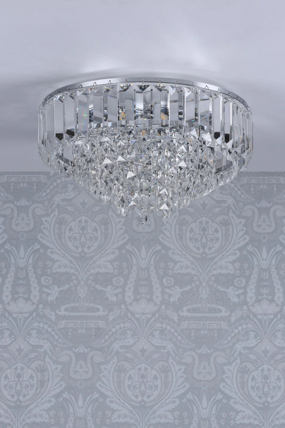 Vienna 3lt Flush Crystal Polished Chrome G9 - Image 3