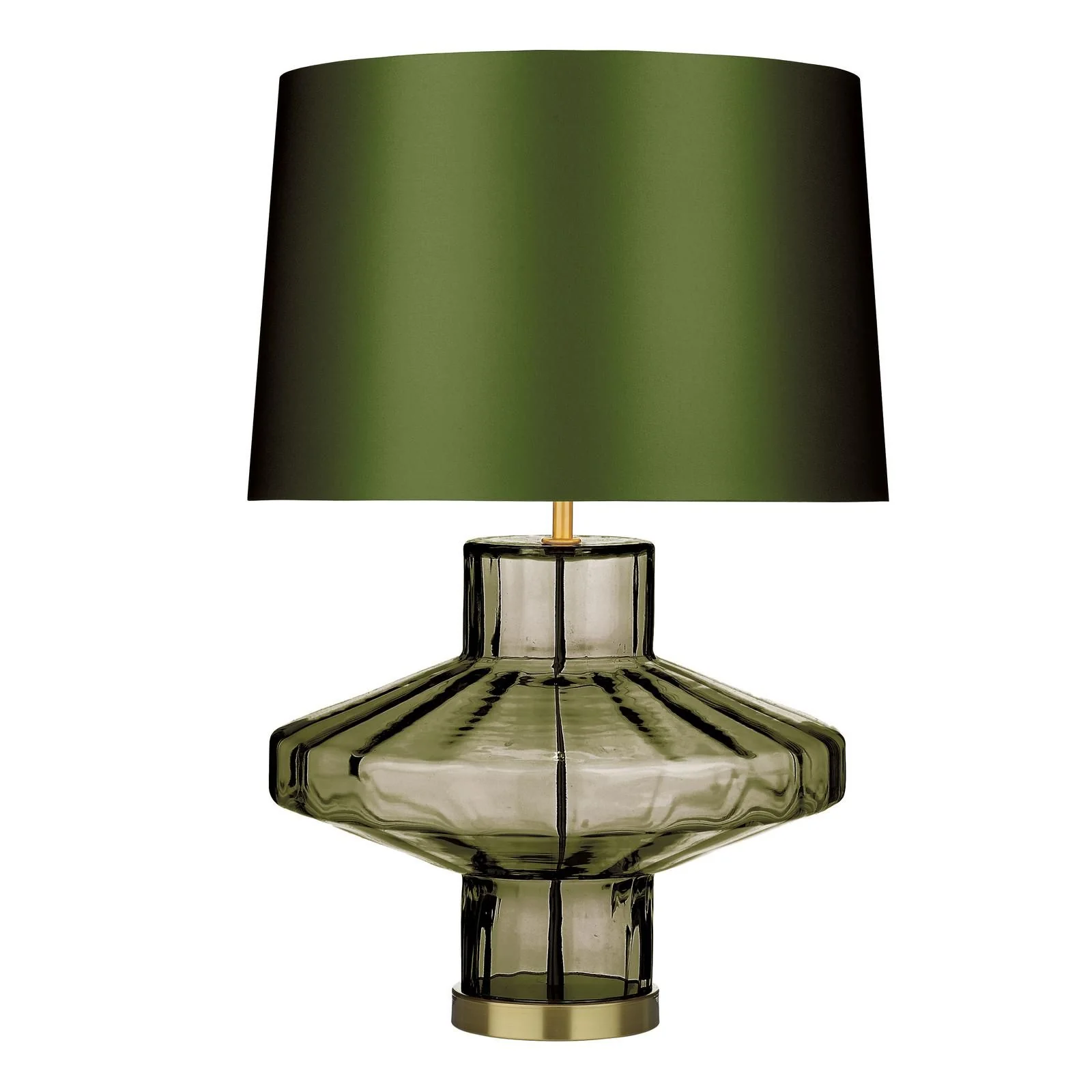Vienna Table Lamp Tobacco Glass/ Moss Glass- Base Only - Image 2