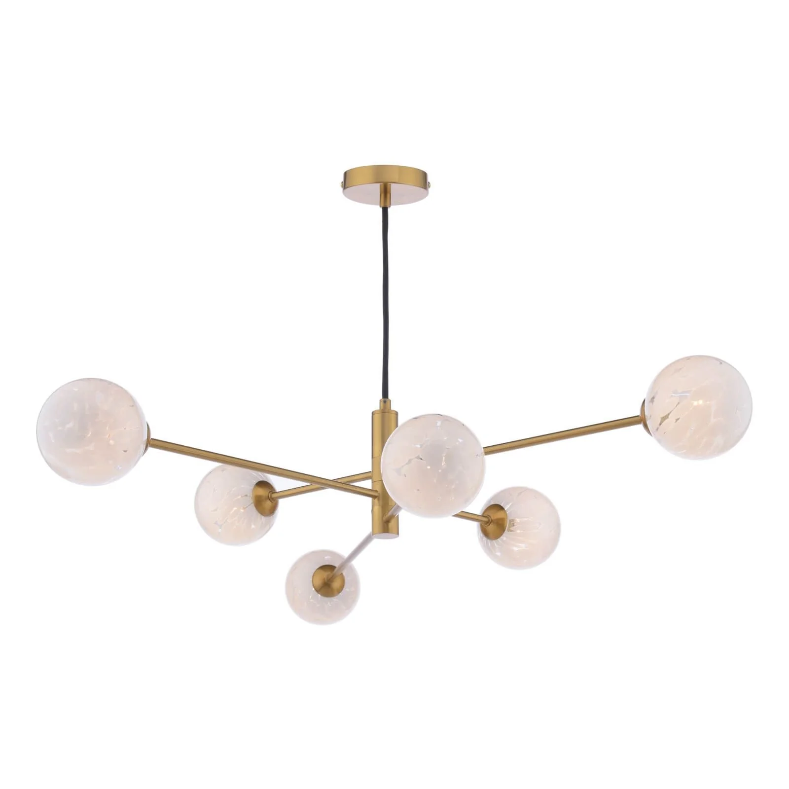 Vignette 6 Light Pendant Aged Brass/Polished Chrome Variety Of Shades - Image 2