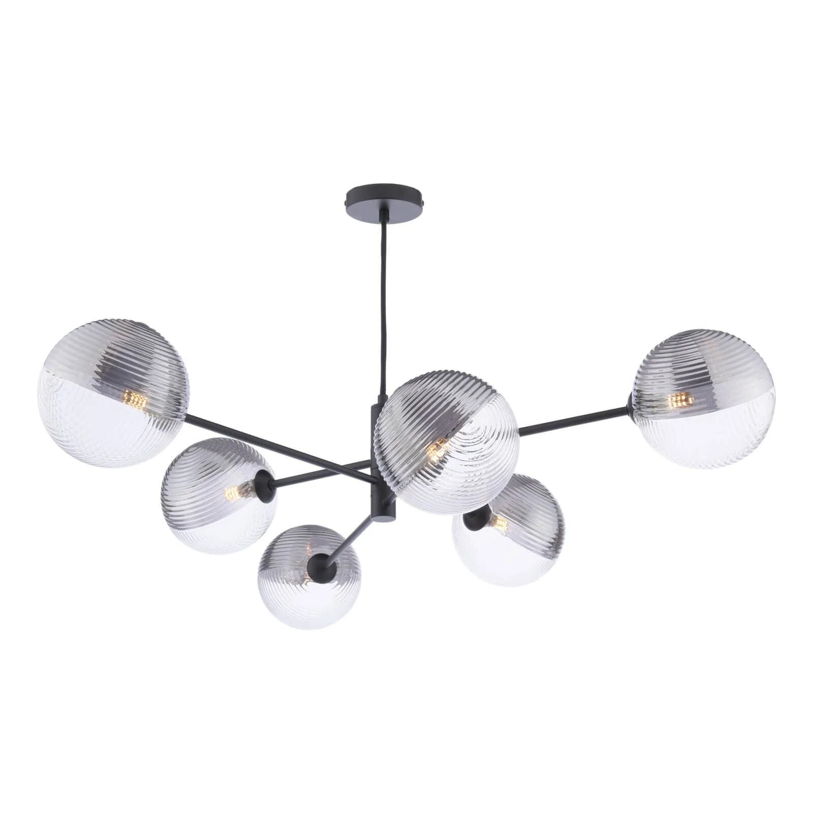 Vignette 6 Light Pendant Aged Brass/Polished Chrome Variety Of Shades - Image 7