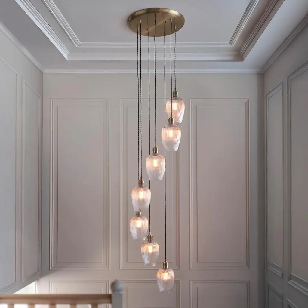 Vigo 7/13Lt Cluster Pendant - Brass/Nickel - Image 5