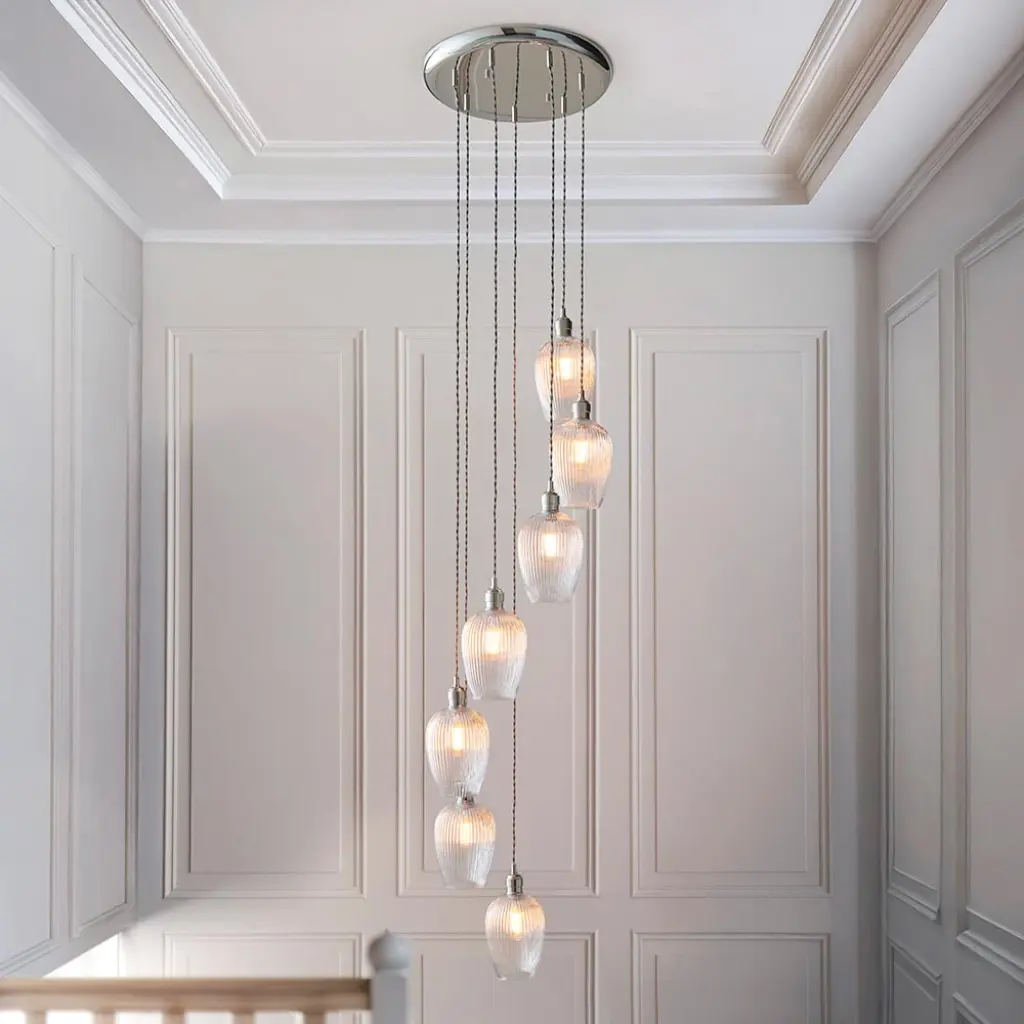Vigo 7/13Lt Cluster Pendant - Brass/Nickel - Image 7