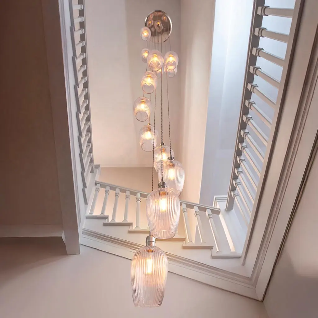 Vigo 7/13Lt Cluster Pendant - Brass/Nickel - Image 8