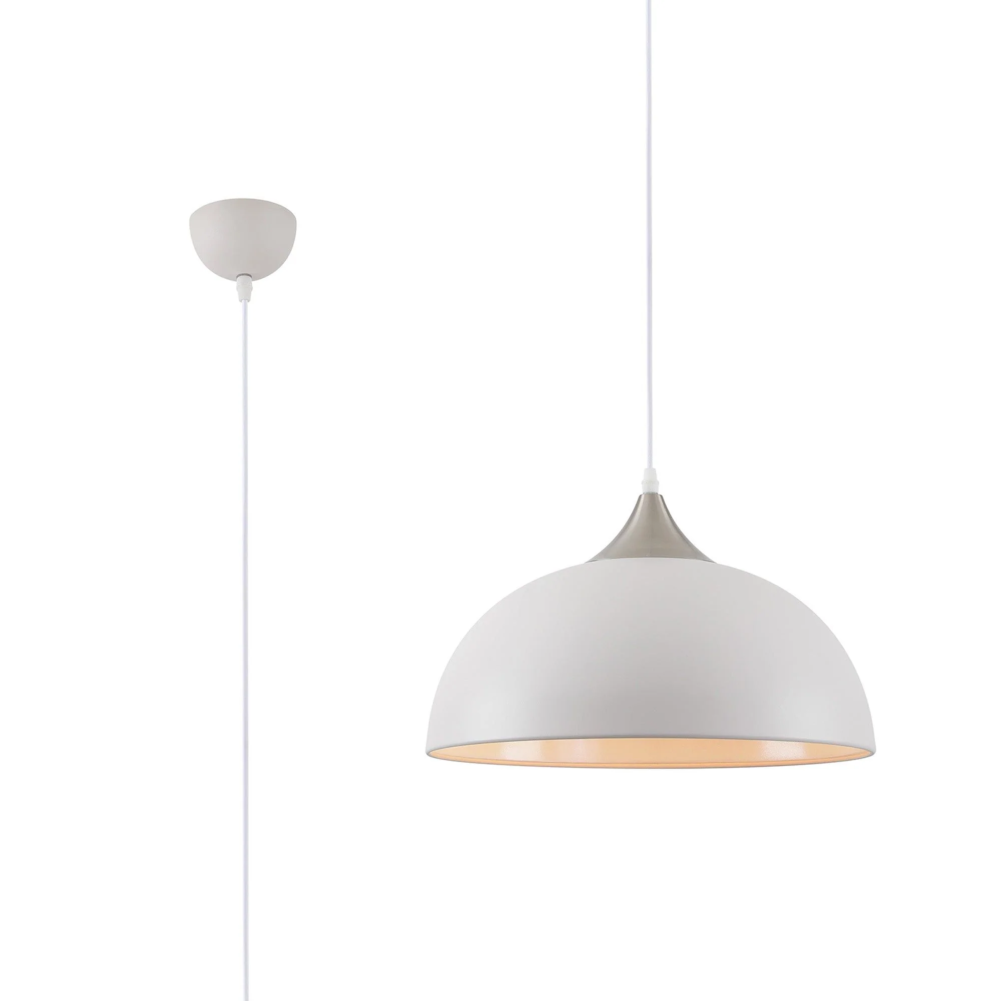 Ville Pendant Ceiling Light - Sand White / Graphite / Sand Grey - Image 3
