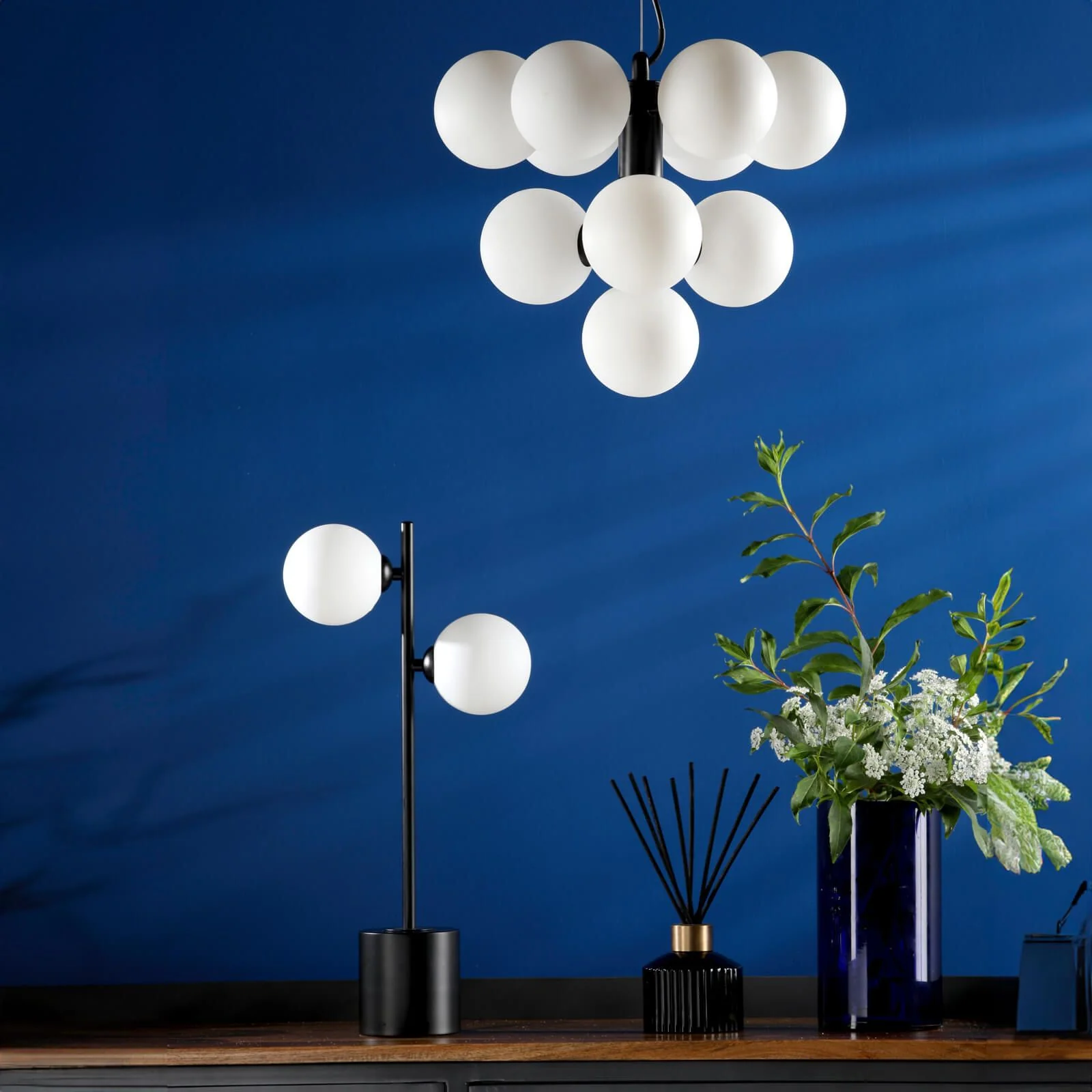 Vine 10 Light Pendant, Variety of Shades - Image 10