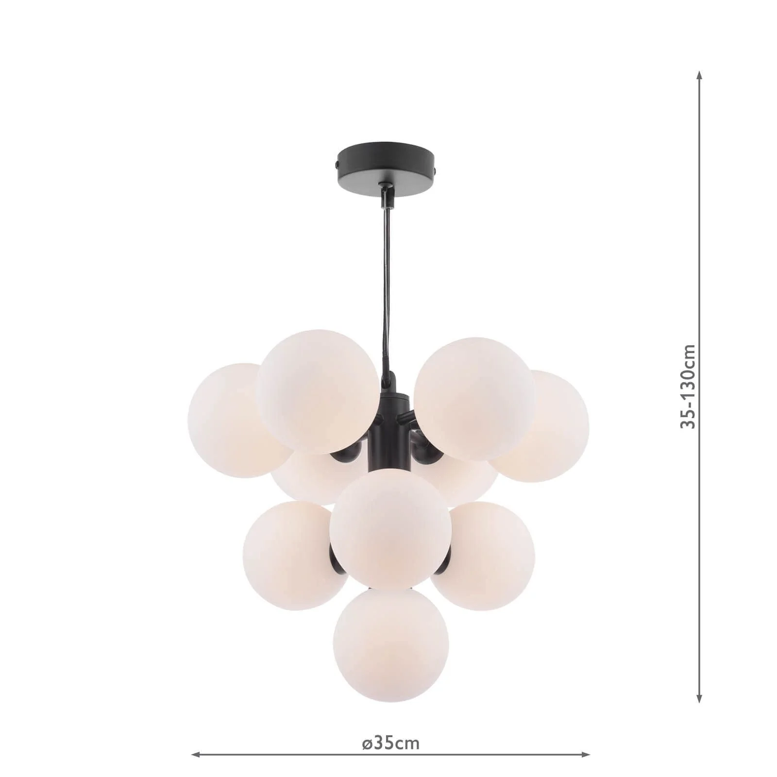 Vine 10 Light Pendant, Variety of Shades - Image 11