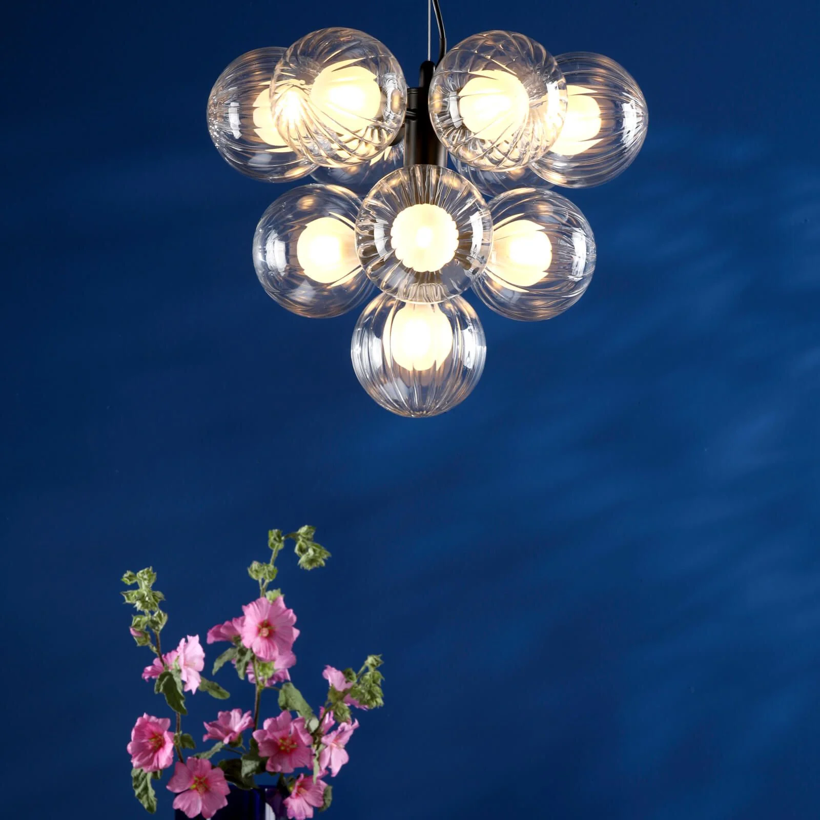 Vine 10 Light Pendant, Variety of Shades - Image 5