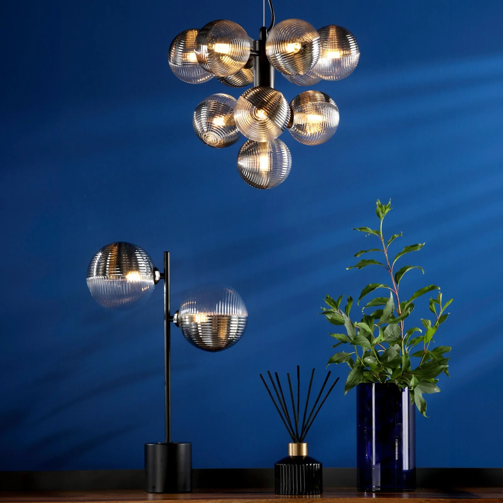 Vine 10 Light Pendant, Variety of Shades - Image 7
