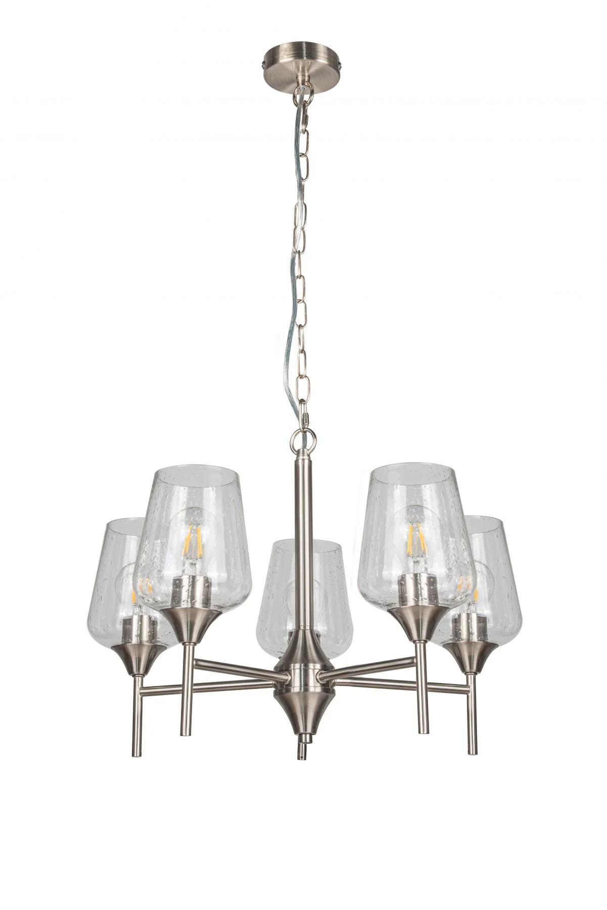 Vino 3Lt/ 5Lt/ 8Lt Ceiling Light- Antique Brass/ Satin Chrome/ Polished Chrome Finishes - Image 4