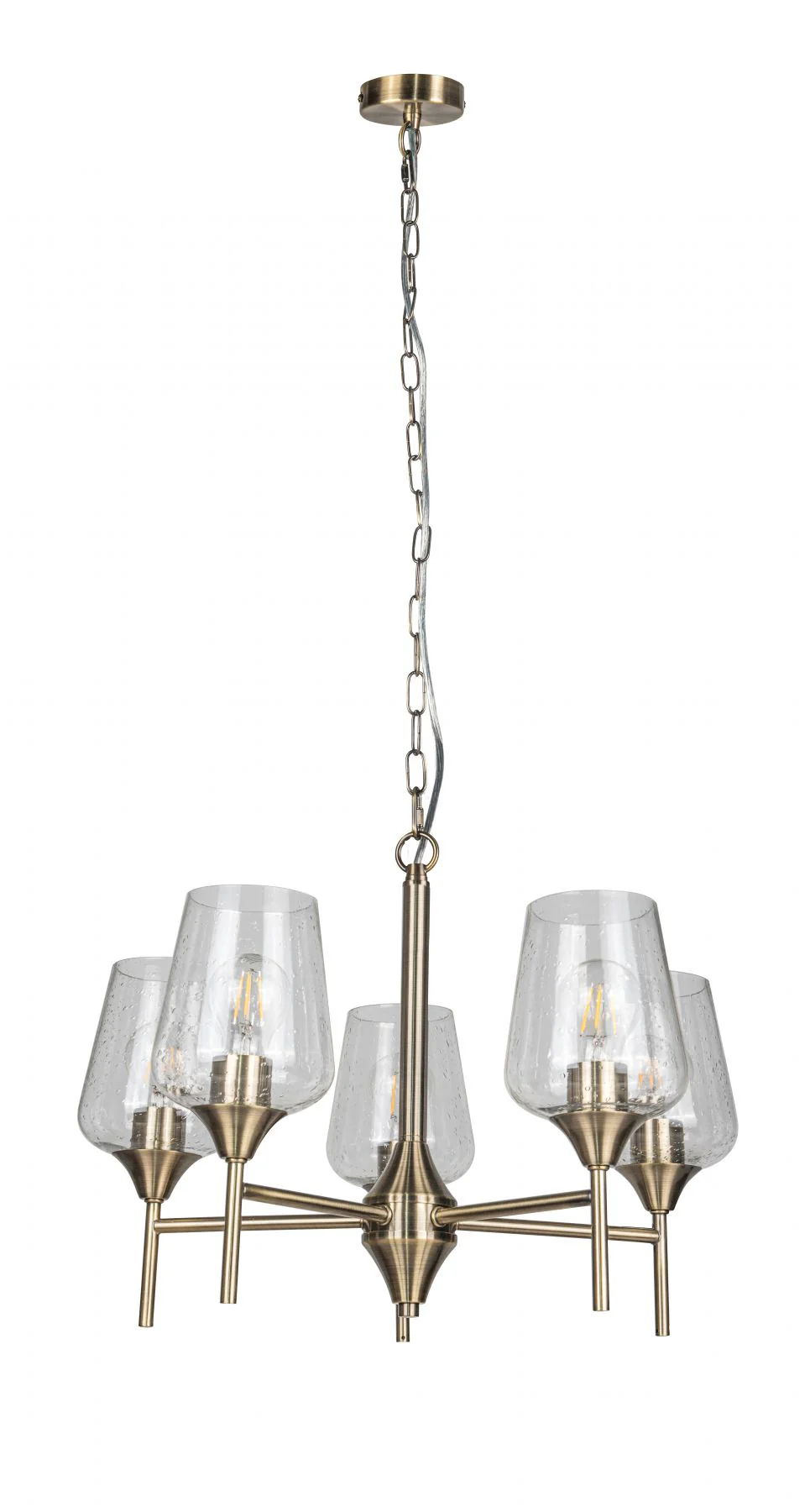 Vino 3Lt/ 5Lt/ 8Lt Ceiling Light- Antique Brass/ Satin Chrome/ Polished Chrome Finishes - Image 5