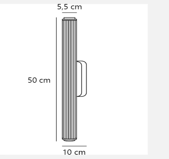 Virelle 32'/50' Wall light- Black/ Brass Finish - Image 16