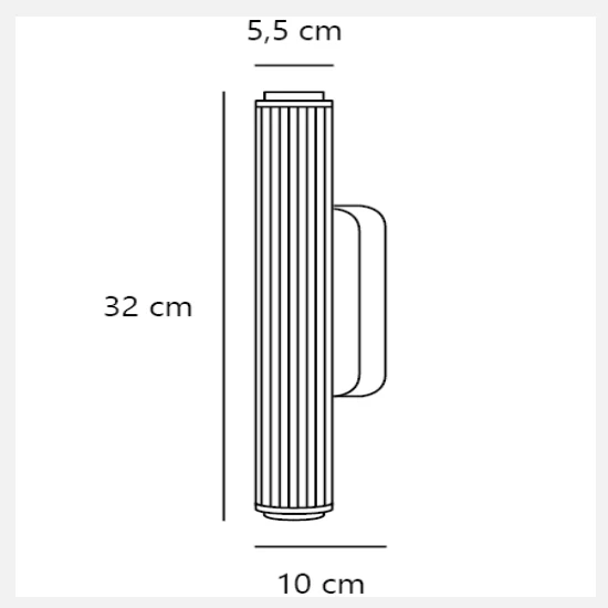 Virelle 32'/50' Wall light- Black/ Brass Finish - Image 17
