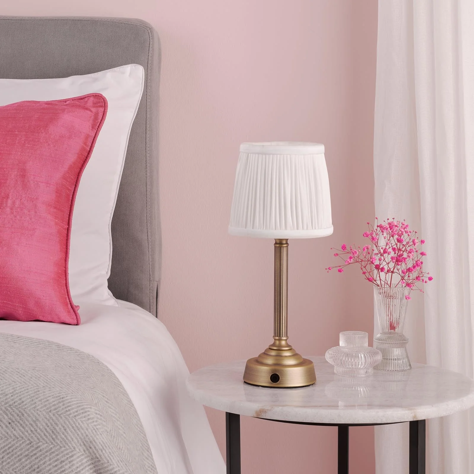 Virgil Rechargeable Table Lamp In Various Finishes Integrated Led - Image 10