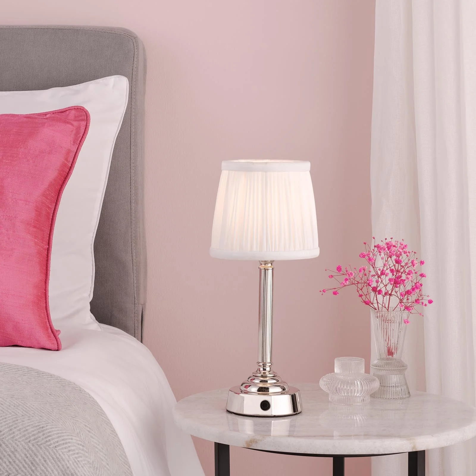 Virgil Rechargeable Table Lamp In Various Finishes Integrated Led - Image 18