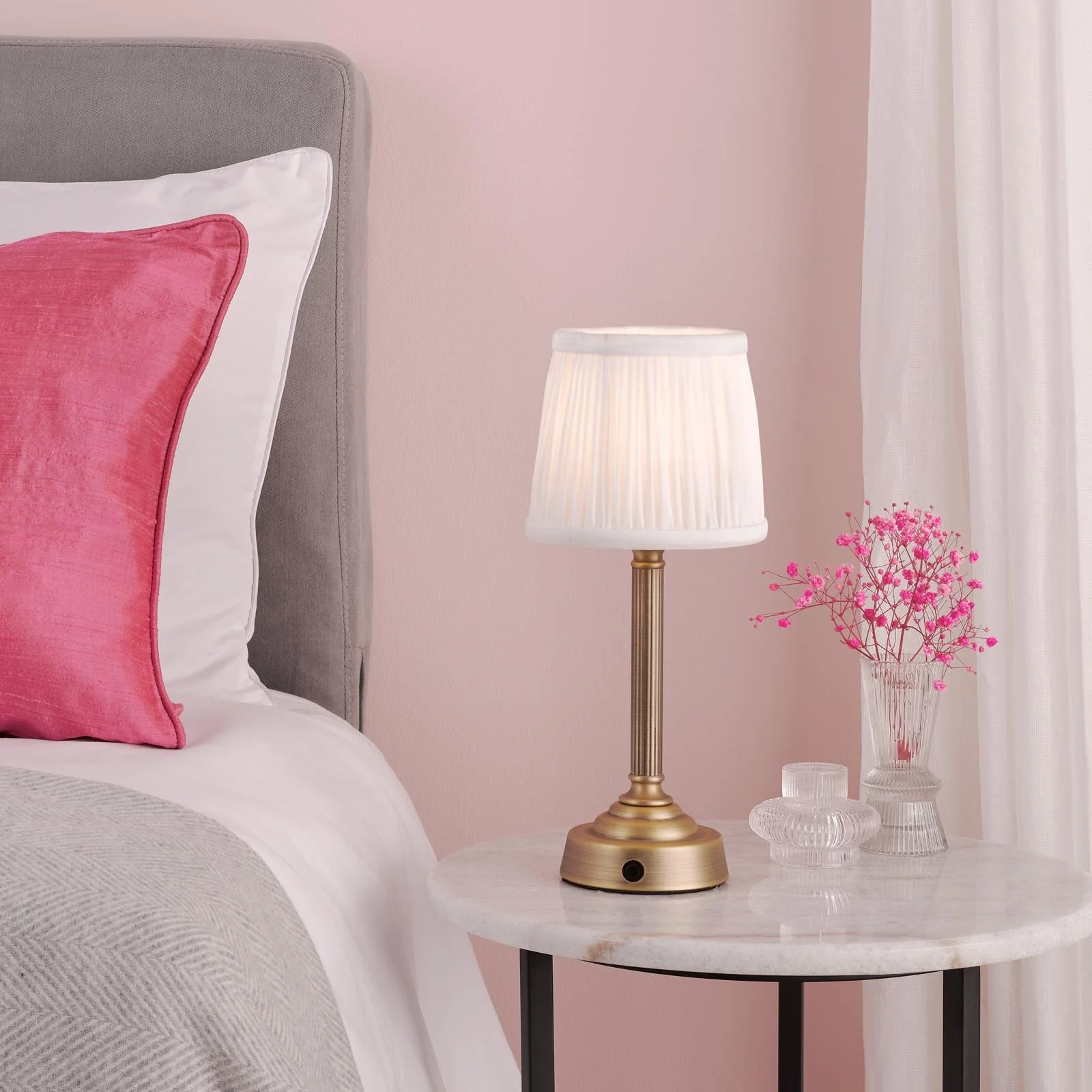 Virgil Rechargeable Table Lamp In Various Finishes Integrated Led - Image 9