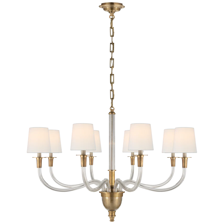 Vivian Large One/Two Tier Chandelier- Brass/ Nickel Finishes - Image 3