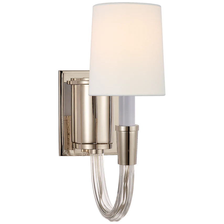 Vivian Single/Double Sconce- Nickel/ Brass Finishes - Image 3